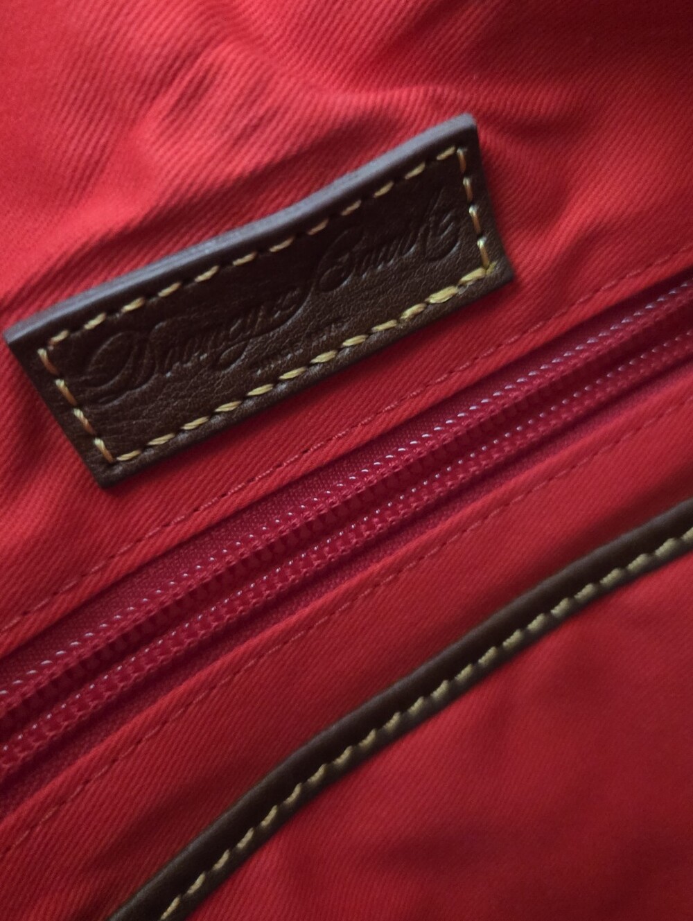 Dooney and Bourke Florentine Medium Toggle Crossbody In Chestnut - Picture 9 of 12